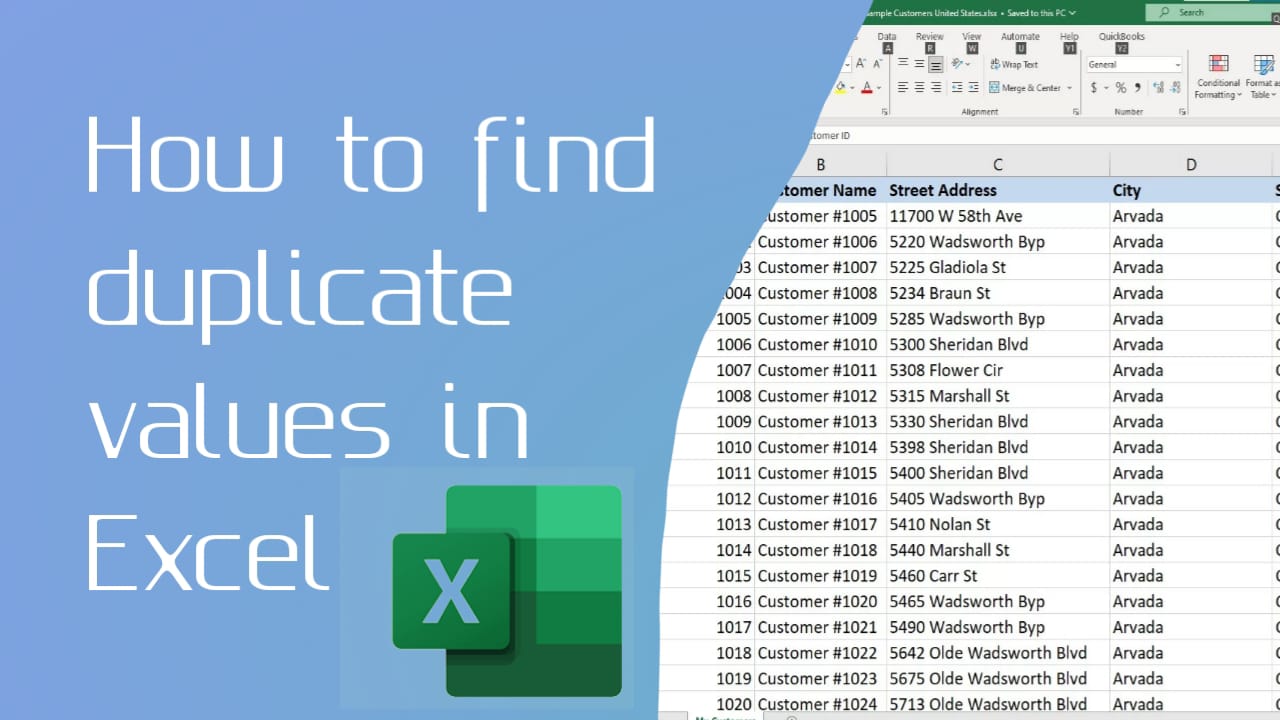 How to find duplicate values in excel