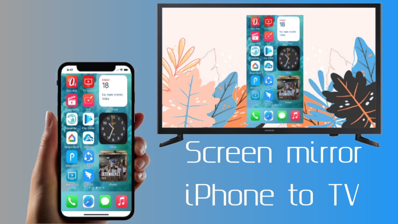 How to screen mirror iphone to tv-
